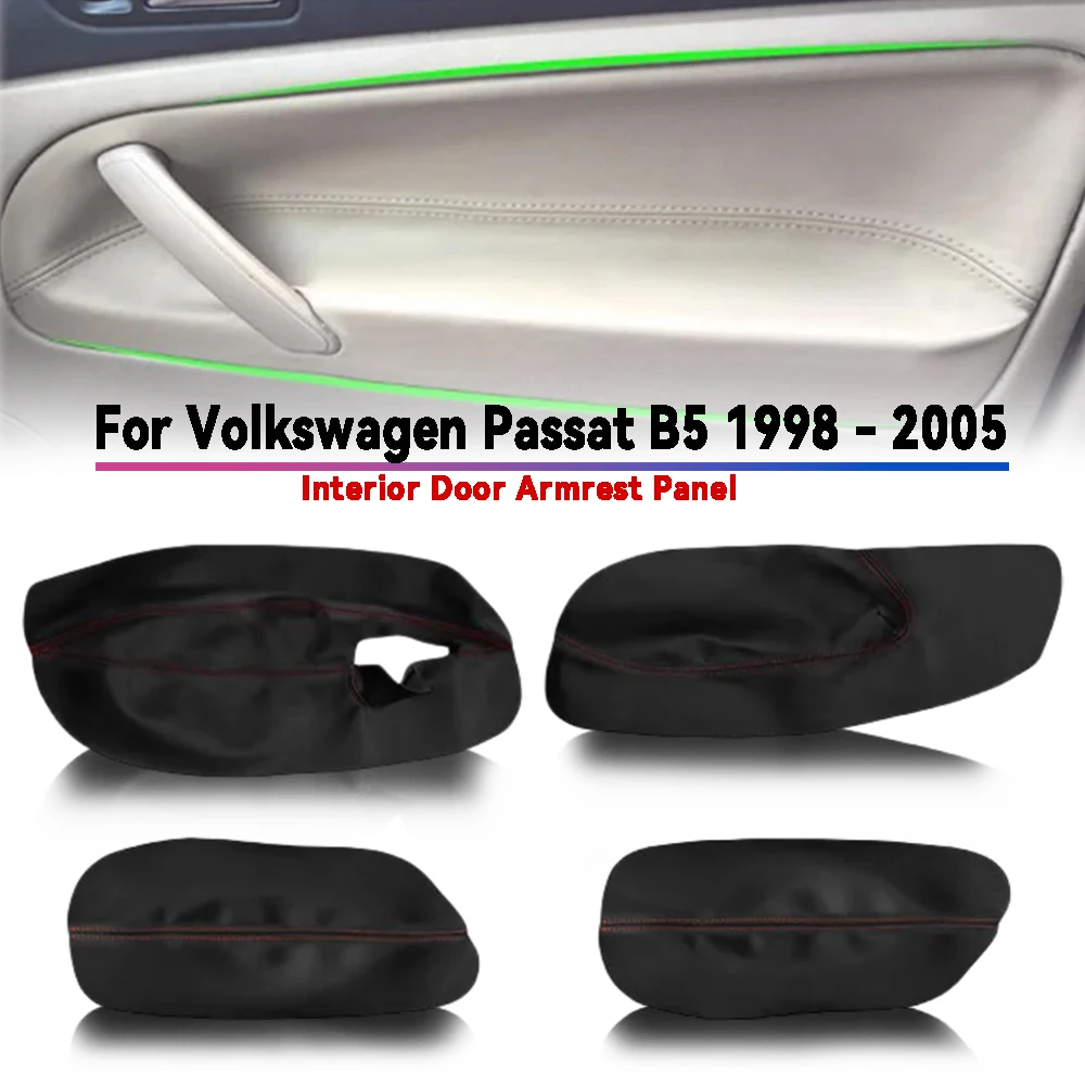 

For Volkswagen Passat B5 1998 - 2005 Car Interior Door Armrest Panel Black Grey Beige Leather Car Accessories Interior Decorate