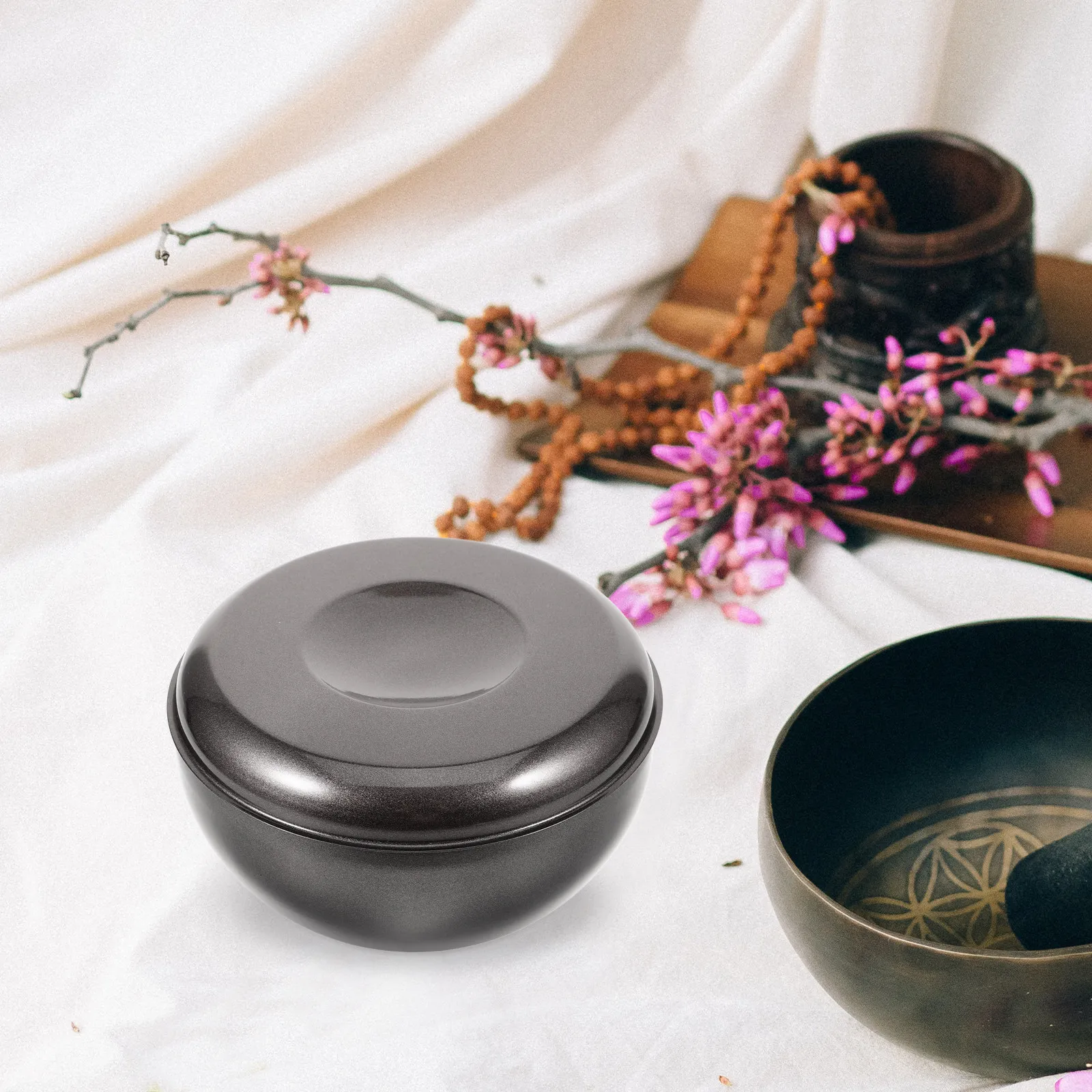 

Steel Food Bowl Flat Bottom Smooth Metal Salad Serving Bowl Versatile Food Serving Container for Dining Kitchen Use