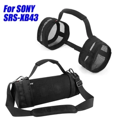 For Sony SRS-XB43 Bluetooth Speaker Storage Bag with Handle Shoulder Strap Speakers Protector Bag for Sony SRS-XB43 Carring Case