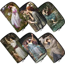 Famous Oil Painting By John William Waterhouse Wallets Soul of The Rose Women handbags ID Credit Card Holder Long Zipper Pouch