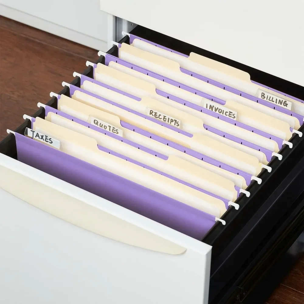 مجلدات ملفات معلقة 5 حرف مقاس أرجواني 25/صندوق