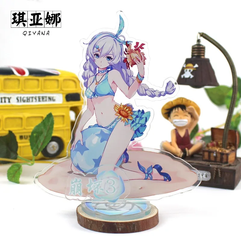 لعبة هونكاي إمباكت 3rd ميرش هويو موضوع سلسلة حامل أكريليك كيانا كاسلانا إليسيا ناتاليا ثيورا كليو هيباتيا نموذج دمية ديكور #4