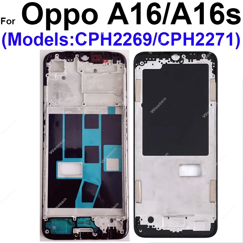LCD Frame For OPPO A11 A12 A15 A15S A16 A16S A17 A17K A18 A31 A32 A33 A35 A36 A38 4G 5G Front LCD Housing Frame Holder Part