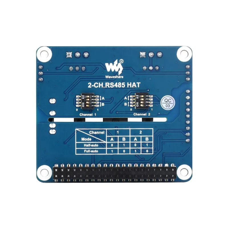 Raspberry Pi 2 Channel Isolated RS485 Expansion HAT SC16IS752 + SP3485 Solution for Raspberry Pi 5 4B 3B+ 3B Zero 2 W