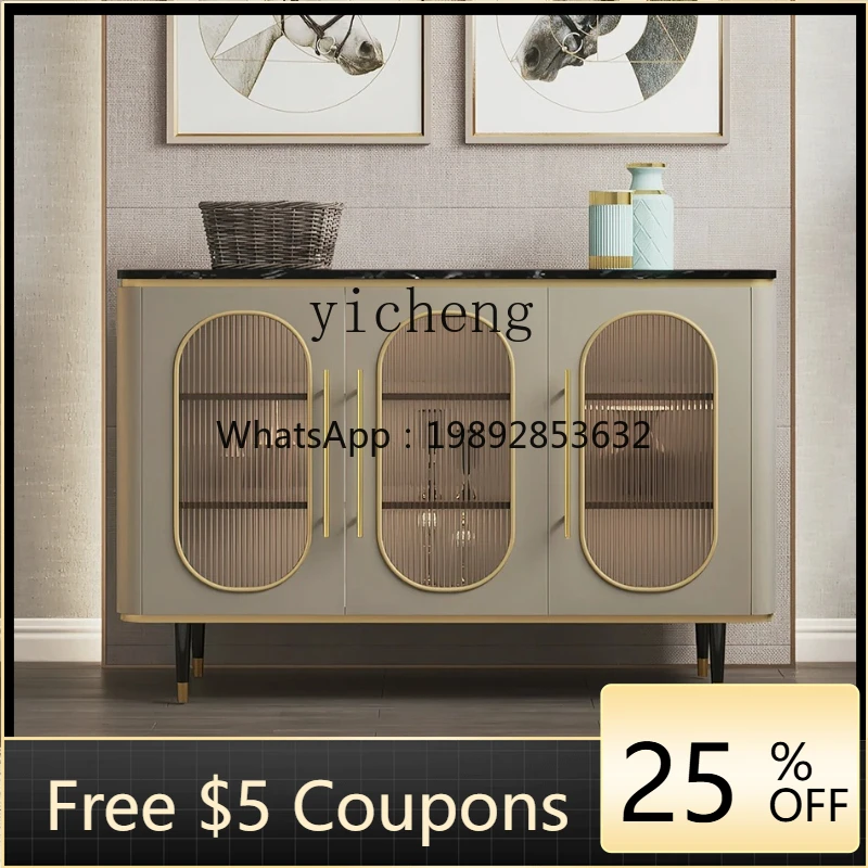 

AA Wall Storage Cabinet Villa Entrance Cabinet Light Luxury Hallway Sideboard Corridor Curio Cabinet