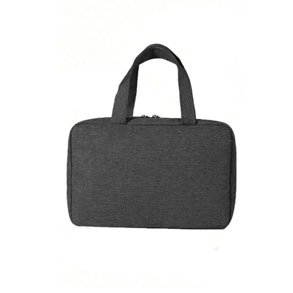 

Solid Color Hanging Cosmetic Bags Large Capacity Waterproof Toiletry Storage Bag Wet Dry Separated Zipper Wash Pouch