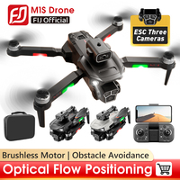 M1S Mini Drone Three HD ESC Camera Obstacle Avoidance Aerial Photography Brushless Motor RC Dron Foldable Quadcopter toys