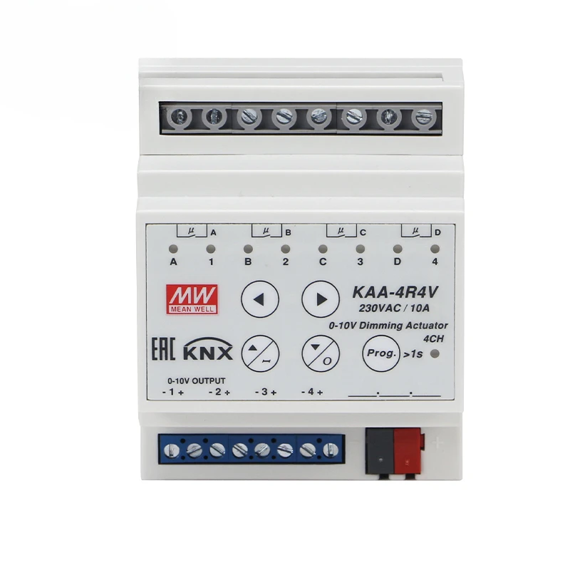 Mean Well KAA-4R4V-10 Led Dimmer  Meanwell Led Actuator KNX Actuator For Building Automation