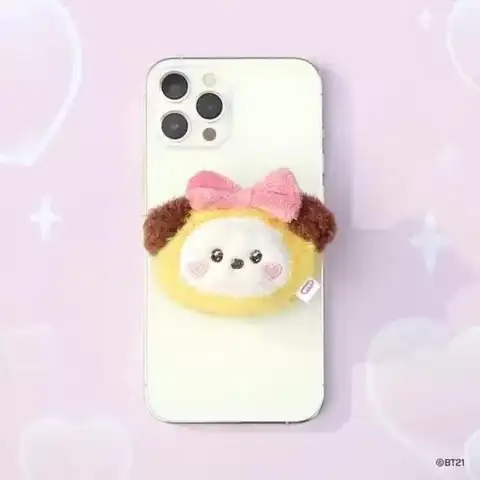 Anime Tecknad Bt21 Cooky Shooky Rosett Plyschdocka Y2K Mode Nytt Airbag Telefonstativ Kreativ Plyschleksak Tillbehör Flickpresenter 12 best sales Fran Bow plysch - №5