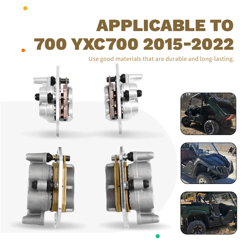 

Motorcycle Brake Caliper 4PCS For Viking 700 Wolverine X2 X4 700 850 2014-2022 1XD-2580T-00-00 1XD-2580W-00-00