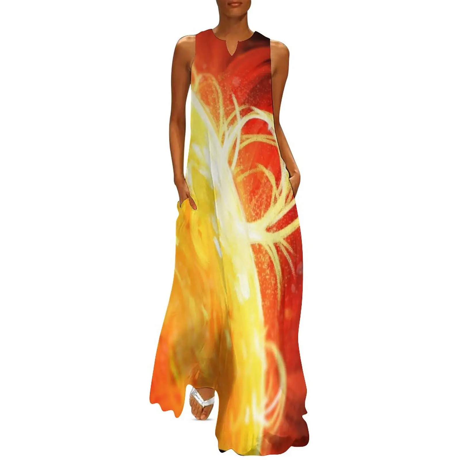 

A Star's Life: Solar Flare Long Dress loose women's dress Evening dresses Dress