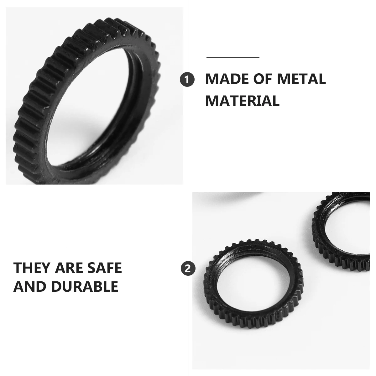 

Corrosion Resistant Metal Guitar Gear Gasket Set High Gloss Finish Guitar Hardware Accessories For Electric Bass Use