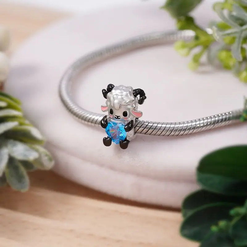 New Silver 925 Charms Penguin Bear Horse ciondola Charm bead Fit braccialetto Pandora originale gioielli fai da te per le donne