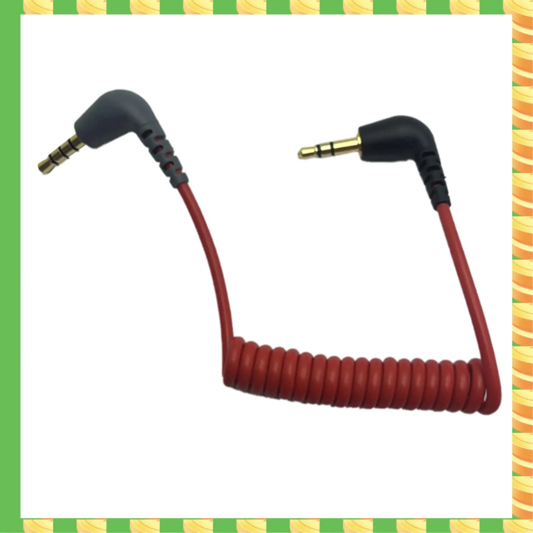 AB53 2X Replacement 3.5Mm TRS To 3.5Mm TRRS Adapter Cable For Iphone RODE Sc7 By VIDEOMIC GO Video Micro-Type Mics