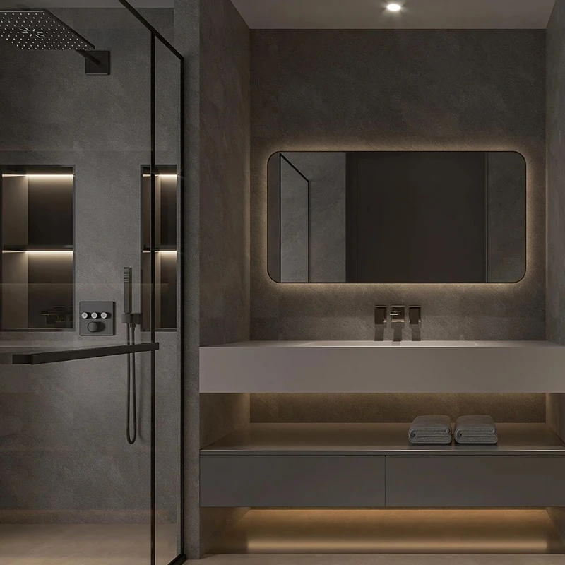 ตู้ไม้สั่งทำสไตล์อิตาเลียนสำหรับบ้านพักตากอากาศ ตู้วางทีวี ตู้เสื้อผ้า ตกแต่งห้องนั่งเล่น ออกแบบกราฟิกสำหรับวิลล่า