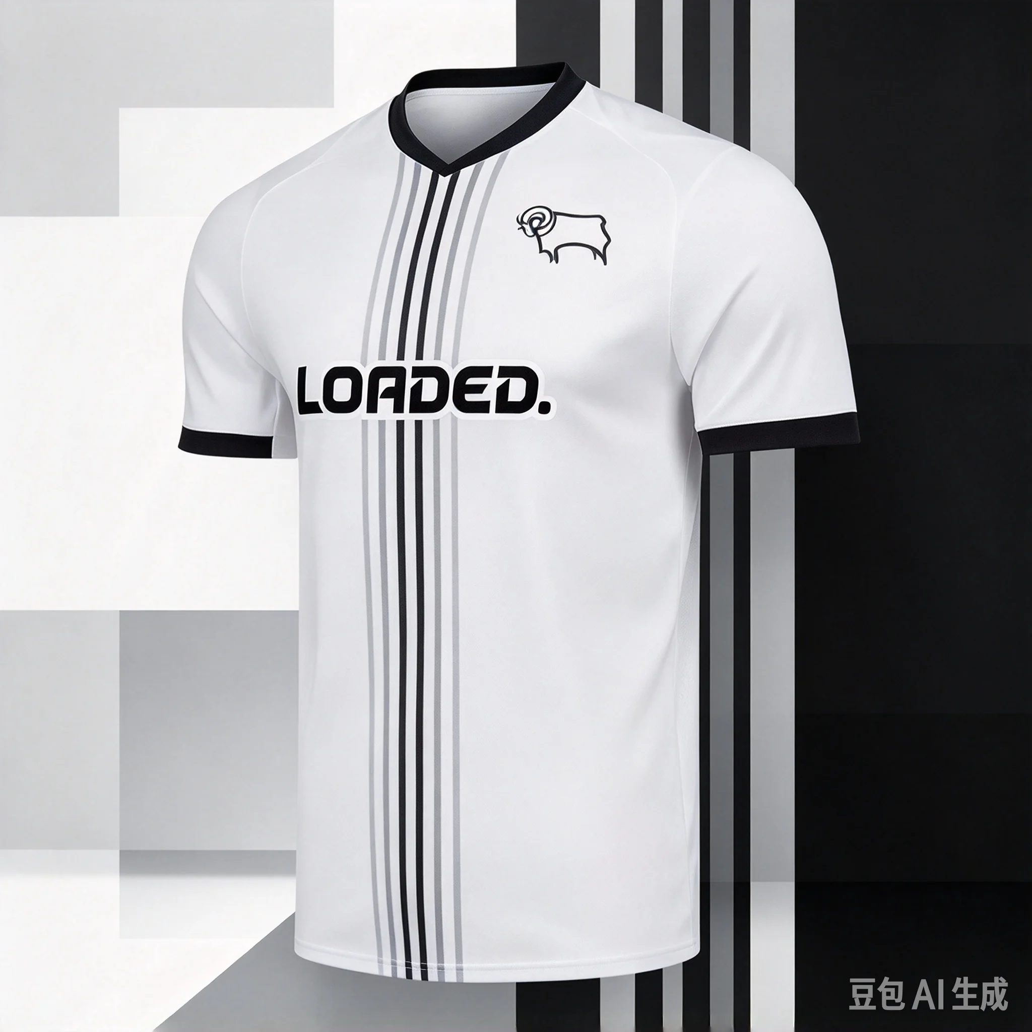 New 26-2 Derby County 26-27 Season Home & Away Jerseys – Men's Stylish Quick-Drying, Breathable Sports T-Shirt  Matching
