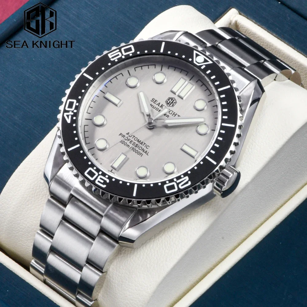 

Мужские часы для дайвинга SEA KNIGHT C3, светящиеся, 300 м, водонепроницаемые, из нержавеющей стали 316L, с сапфировым стеклом, NH35A, автоматические механические часы