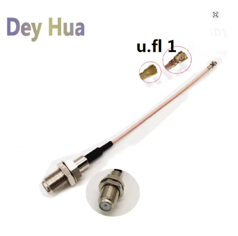 10/100Pcs F Female To UFL 1  MHF4 antenna cable rf 1.13 0.81 RG178 cable F female male cable to U.FL 1 tail fiber cable assembly
