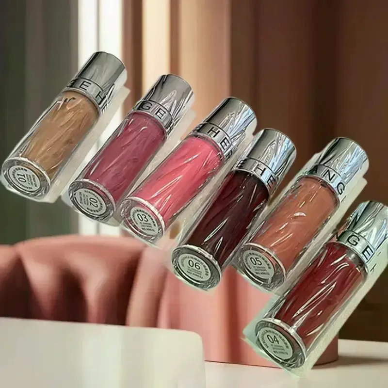 HERORANGE Water Glossy Lip Glaze, Nieblaknący, Nieklejący się, Nawilżający, Super Pigmentowany, Długotrwały, Prezent na Boże Narodzenie