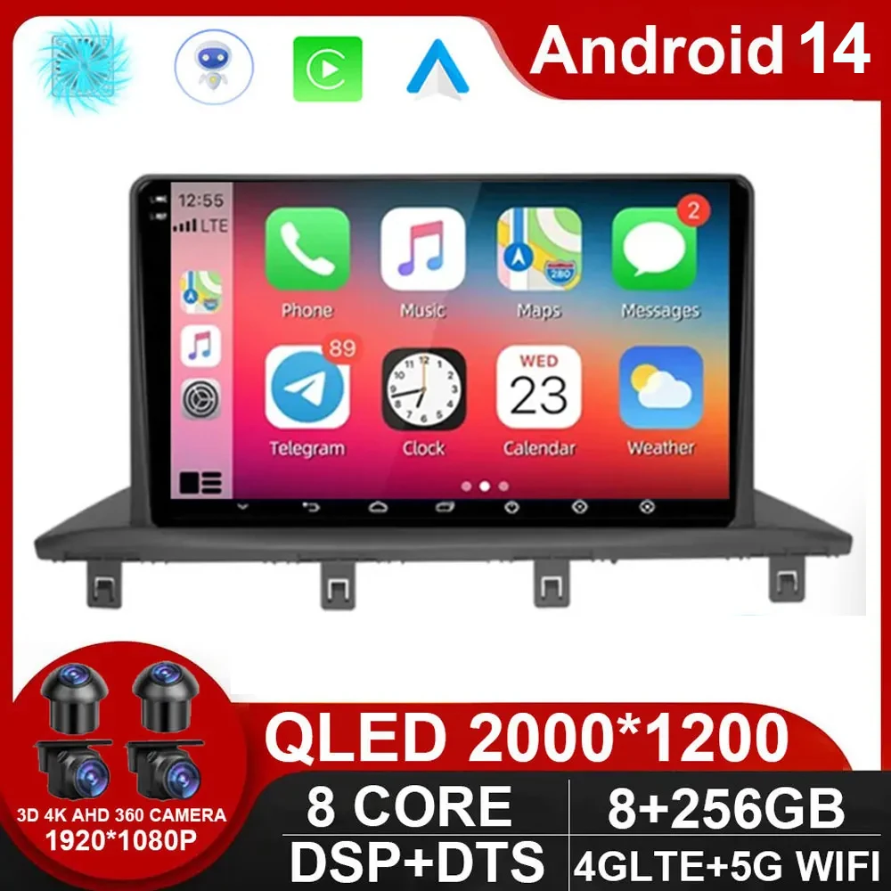 Android 14 For DongFeng jingyi JOYEAR x6 X5 SX6 S50 S50EV T5 T5L Multimedia Video Player Navigation Car Radio GPS Bluetooth