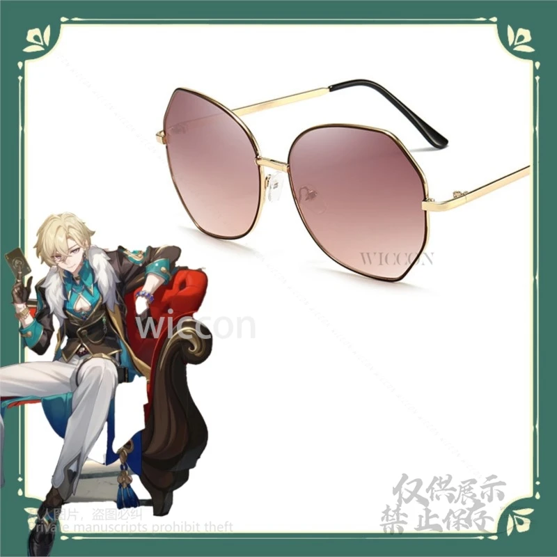 لعبة هونكاي ستار رايل افينتورين كوسبلاي النرد بوكر رقاقة ثلاثية الأبعاد بطاقات ذهبية نظارات وشم مؤقت كوسبلاي حفلة الهالوين