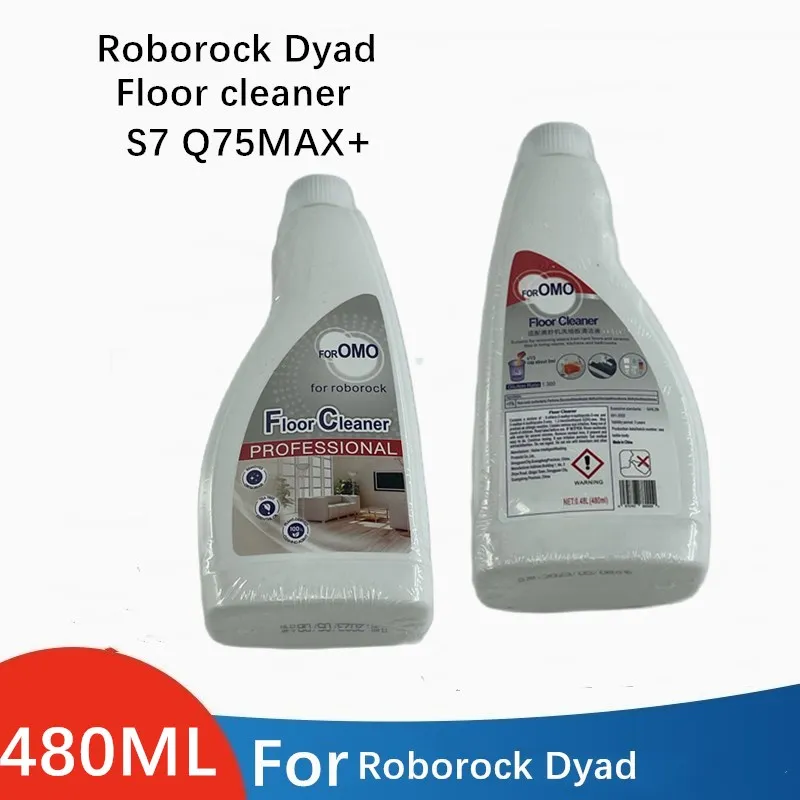 For Roborock Xiaomi and OMO Joint Floor Cleaning Liquid Solution S8 Pro Ultra/S8/S8+/Q5/Q7 Series/S7 Max Ultra/S7MaxV Plus 480mL