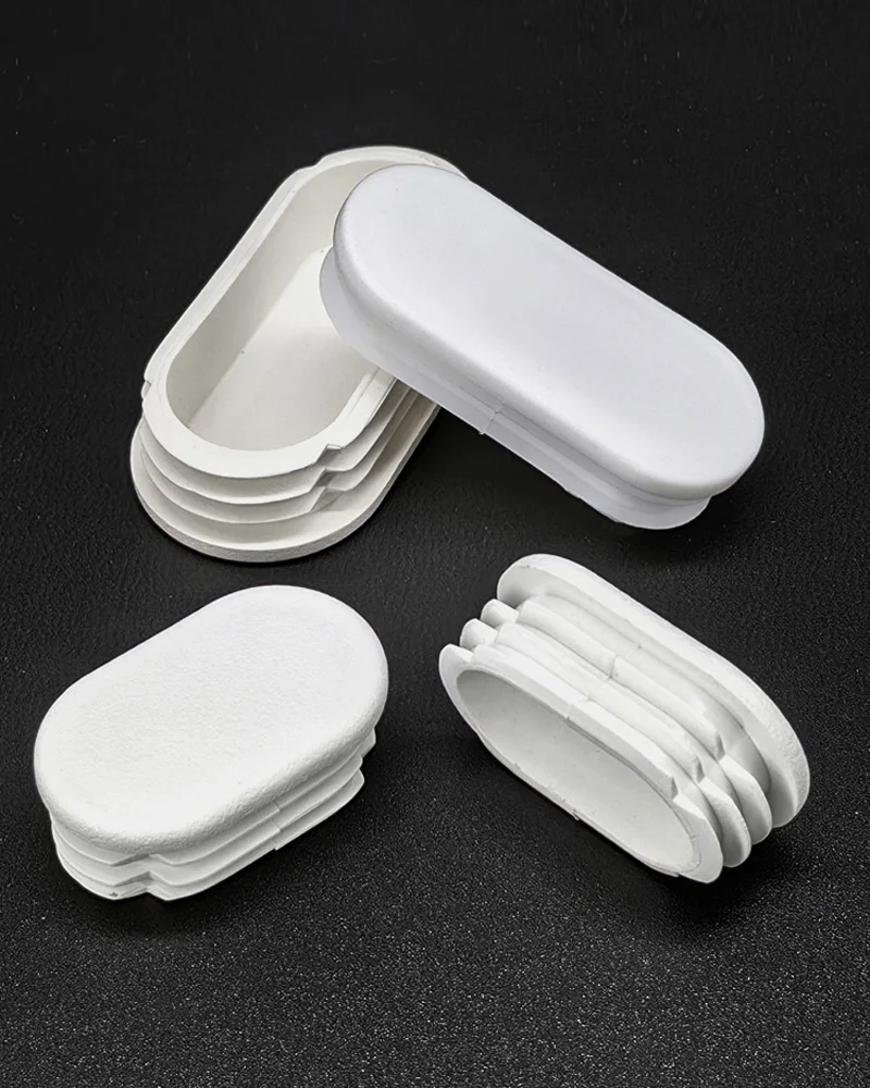 Elliptical Plastic Tube Plug Pipe Blanking End Cap Non-slip Table Foot Dust Cover Chair Leg Floor Protector Pad Furniture Parts