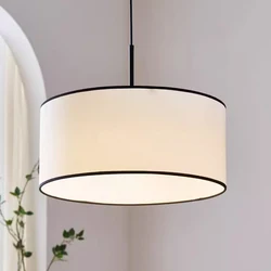 Wabi Sabi Pendant Light Vintage Nordic Fabric Hanging Lamp for Kitchen Restaurant Living Room Home Decor Suspension Luminaire