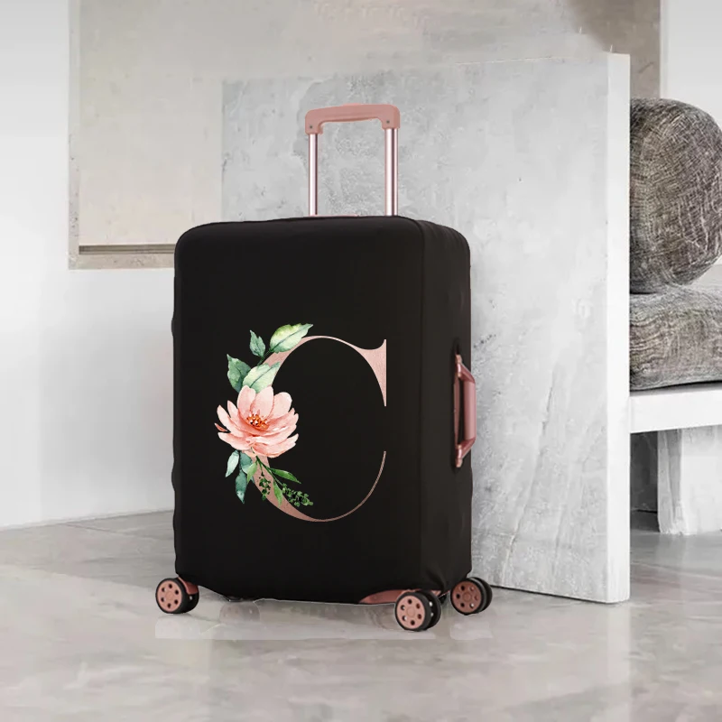 Removeable Luggage Cover Suitable for 18-32 Inch Travel Accessories Simple Letter Print Luggage Cover Thicker Protective Cover