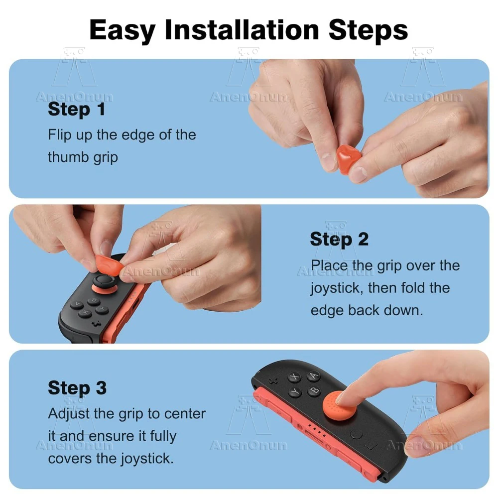 Daumengriffkappen für Switch 2 Premium 3D Analog-Stick Weiche Silikon-Schutzabdeckung Rutschfeste Joycon 2 Joystick-Kappen Zubehör – Detail 3