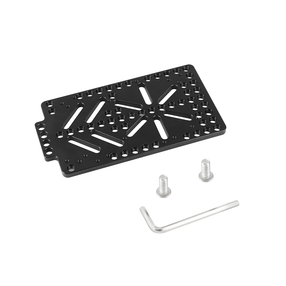 CAMVATE Aluminum Camera Cheese Plate Battery Backboard For DSLR Camera V Mount Power Supply Splitter Battery Mount Plate