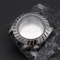 41MM Watch Case  SKX007/SRPD Black Gold Silver Case  300M Waterproof  Fit 7S26 NH35 NH36 4R35 4R36 Movement Stainless Steel Case