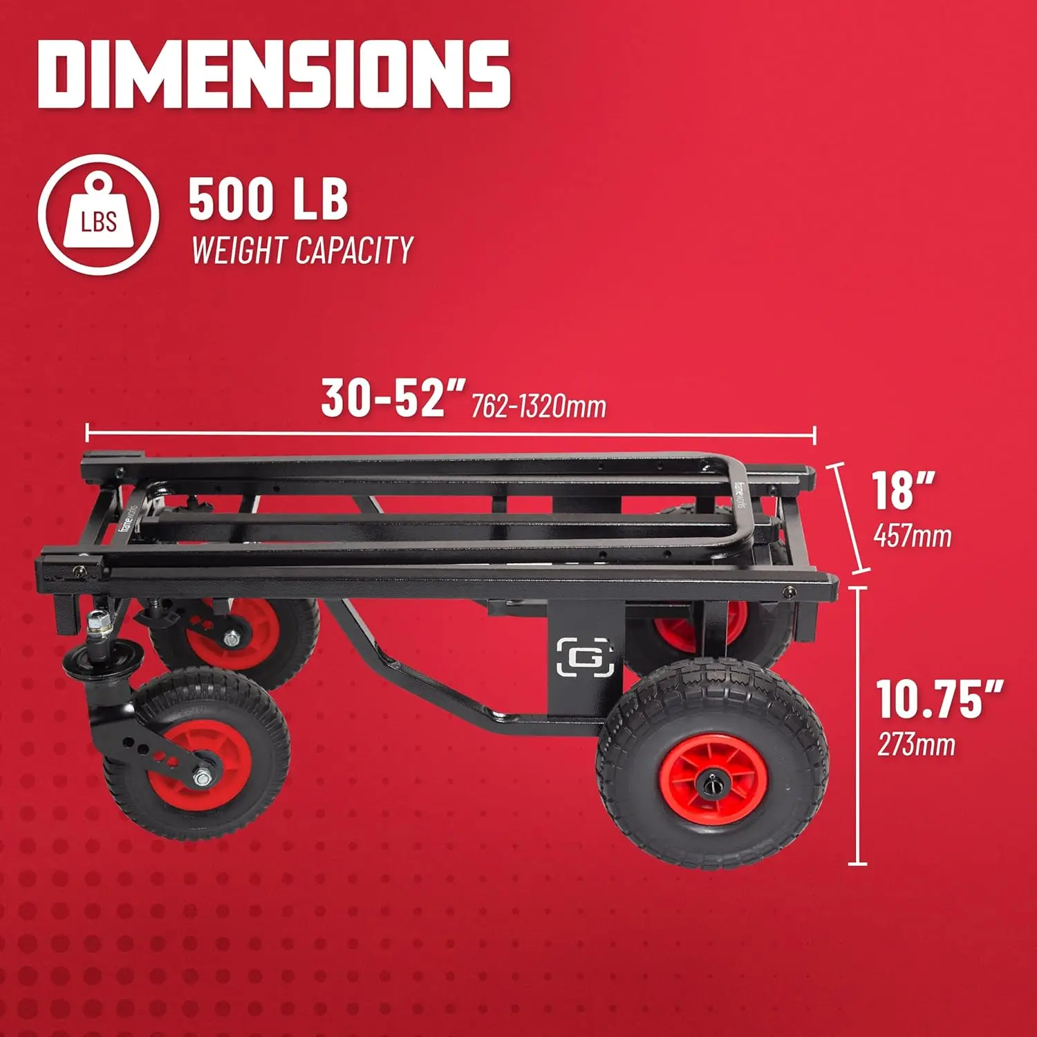 GFW-UTL-CART52AT 52-inch Utility Cart - All Terrain