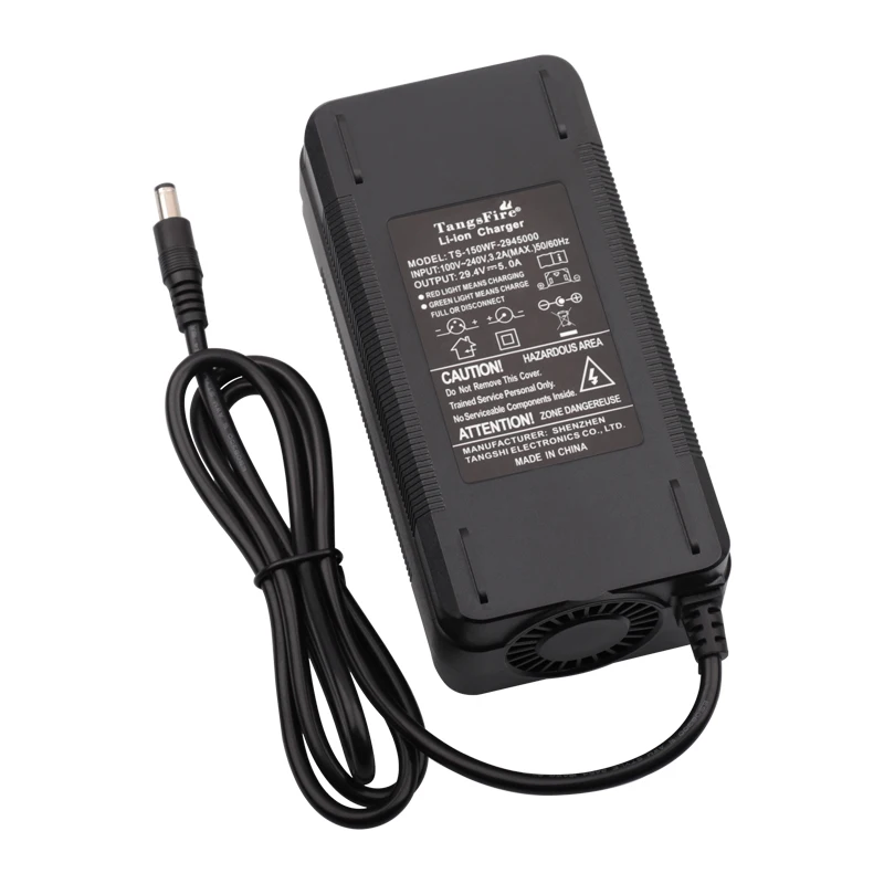 29.4V 5A Smart Li-ion Battery Charger 7S For 24V Electric Bicycle Lithium Battery Pack Charger EU/US/AU/UK/KR High Quality Plug