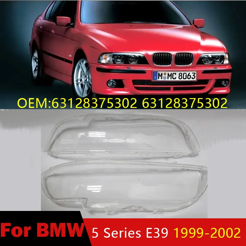 

63128375302 for BMW 5 Series E39 1999 2000 2001 2002 Headlight Shell Replace Lamp Glass Lens Head Light Lampshade Cover Body kit