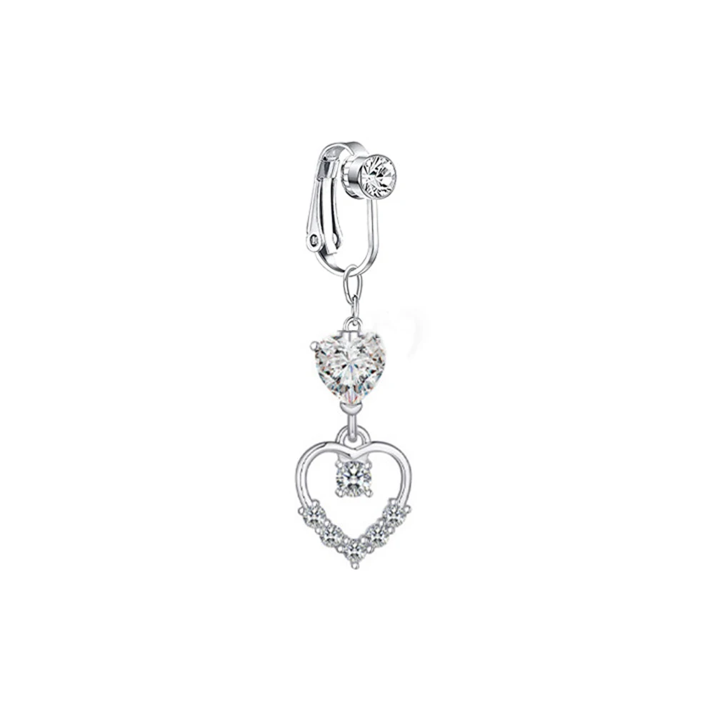 Nieuwe Vlinder Nep Navelpiercing Nep Buik Piercing Clip Op Navelstreng Navel Nep Piercing Faux Buik Kraakbeen Oorbel Clip