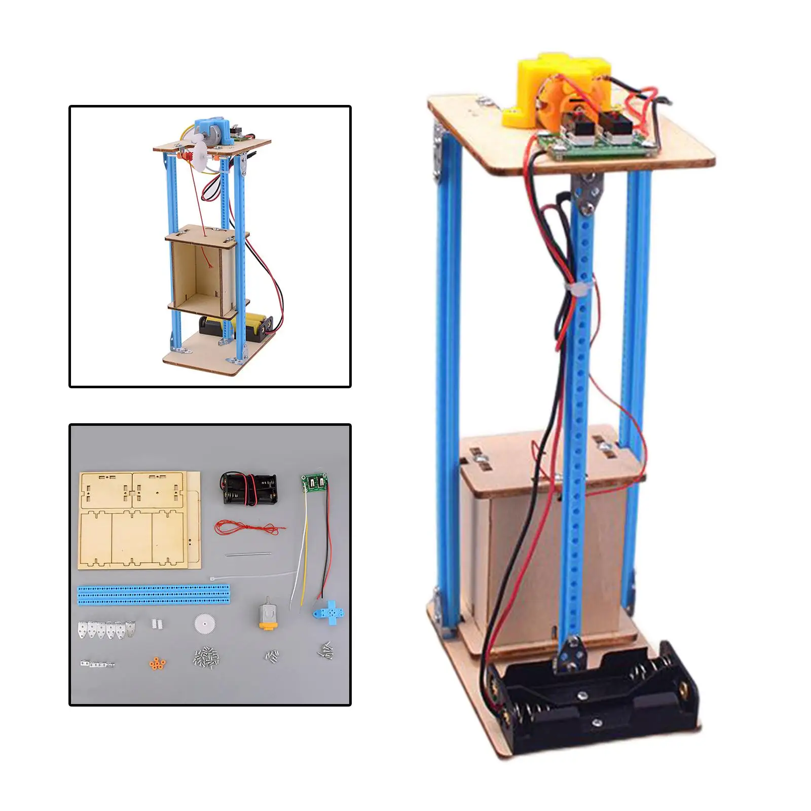 Electric Elevator Lift Model Science Experiment Kit Develop Toy for Teens