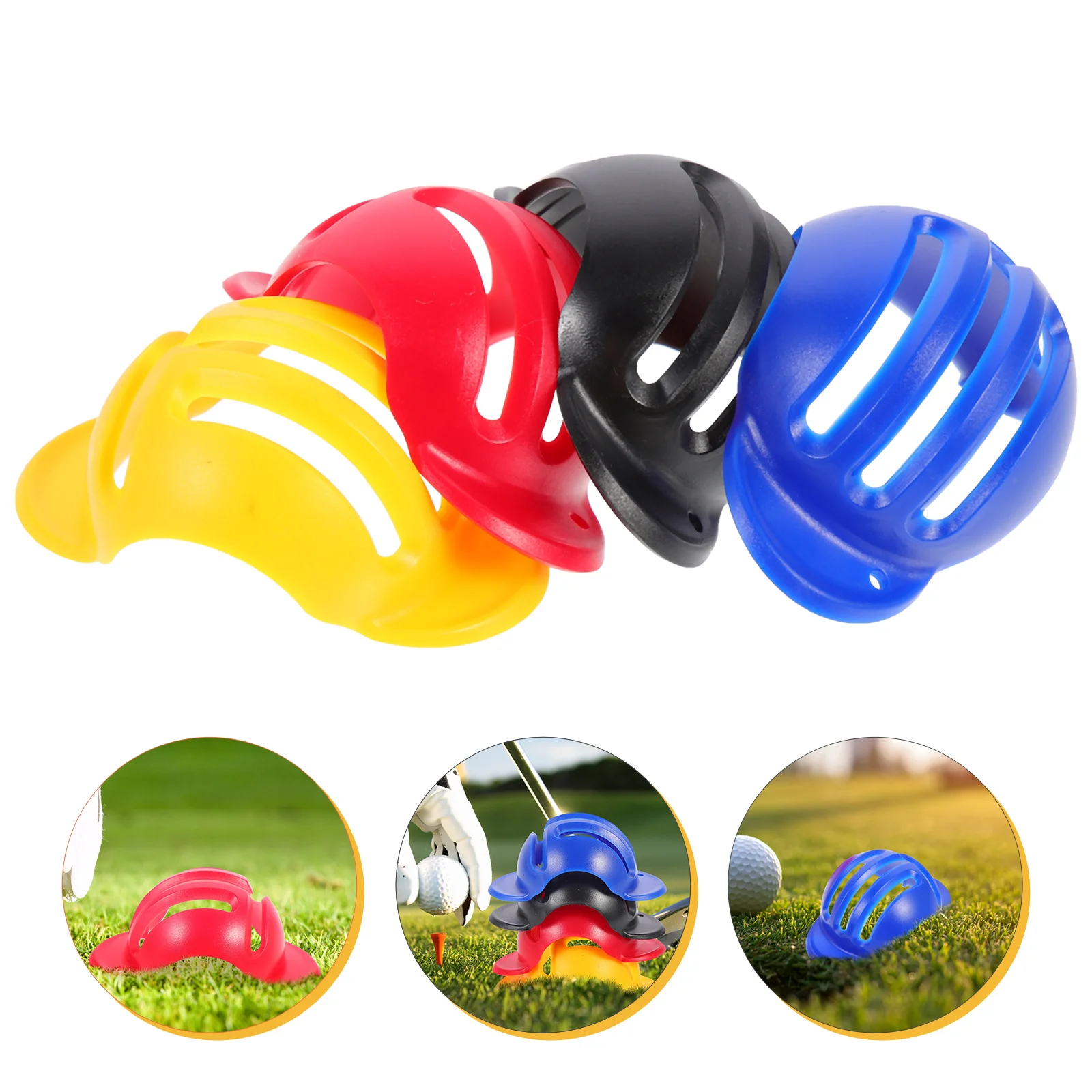 4 قطعة بطانة كرة جولف محمولة متينة وسهلة الحمل هدية مثالية وعملية لعشاق الجولف علامة كرة الجولف #5