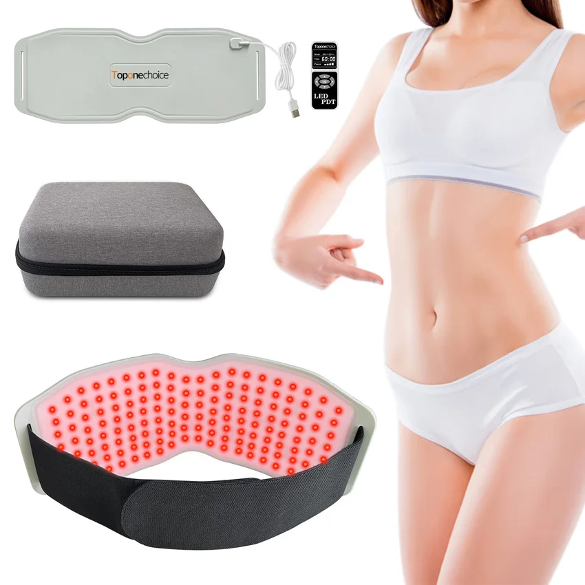 

Soft Silicone 660nm Red Light Therapy Belt 850nm 940nm Near Infrared Light Pad for Burning Fat Slimming Full Body Pain Relief