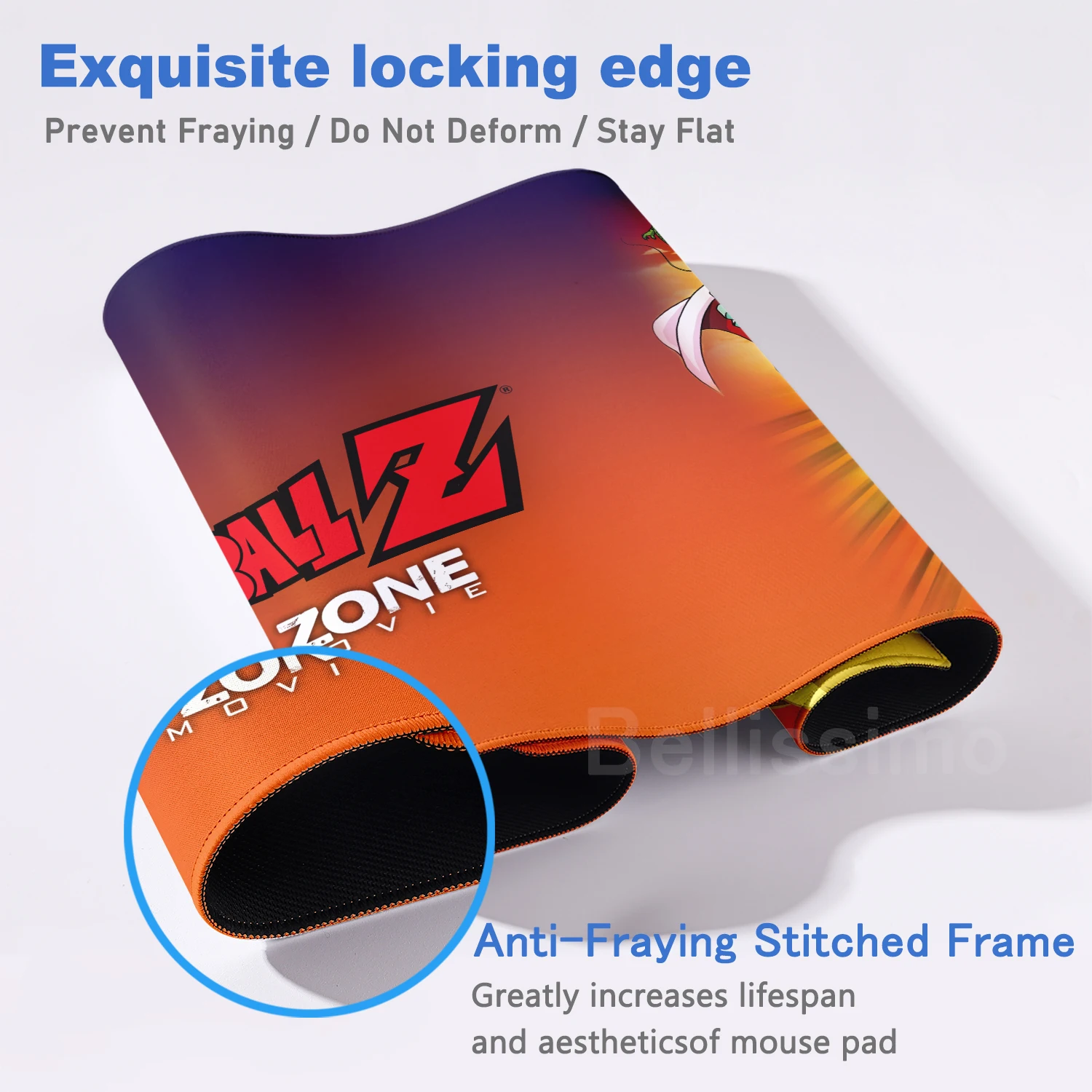 Hot selling item DragonBall Anime Desktop electronic sportse accessories 400x900 HD Printing Computer Lock edge Rubber Mouse Pad image 5