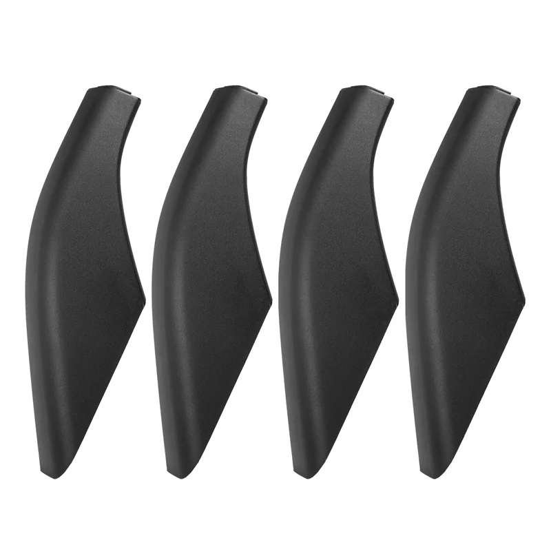 4PCS Black ABS Car Roof Luggage Rack Rail End Cover Shell Protector Fit for 2