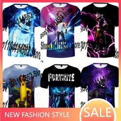 Homens e Mulheres Ultimas Cavaleiros de Natal Camiseta, 3D T-shirt Tees, F-Fortnited-F Streetwear, Harajuku Camiseta, Roupas Teen