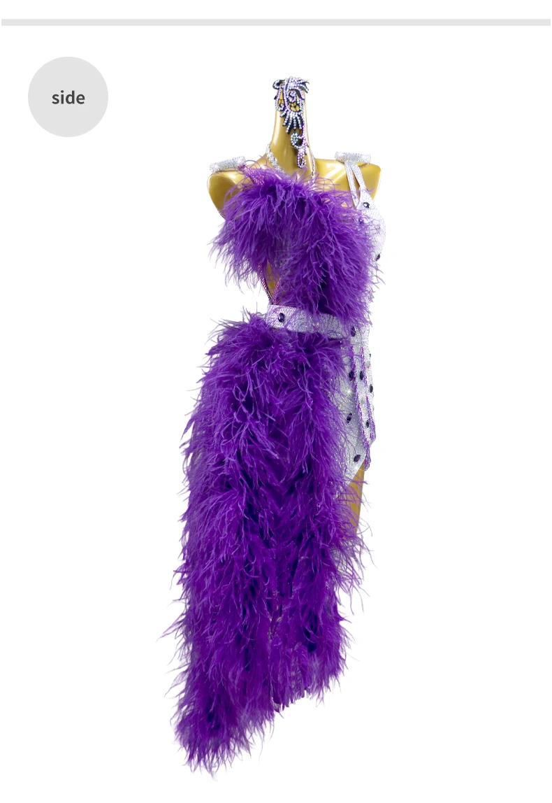 Mädchen Tanzsport-Kostüm Latein-Kleid 2026 Damen Amerikanische Tänze Ballsaal-Outfits Passende Kleidung für Frauen Eleganter Party-Anzug für Erwachsene – Detail 8