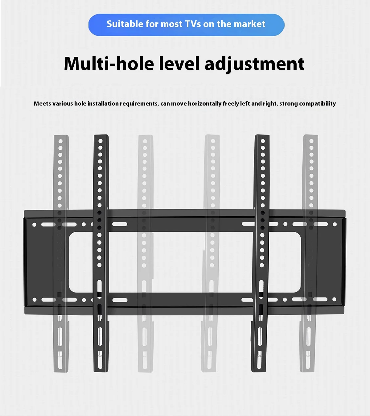 

Universal TV Wall Mount Bracket for Most 26-65 Inch LED Plasma TV Mount up to VESA 400x400mm and 50kg Loading Capacity