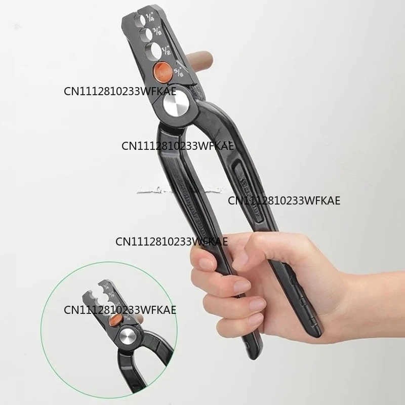 Copper Tube Repair, Round and Flat Copper Tube Repair Machine Bent Tube Repair Round Clamp Refrigeration Tool Clamp Repair Tool