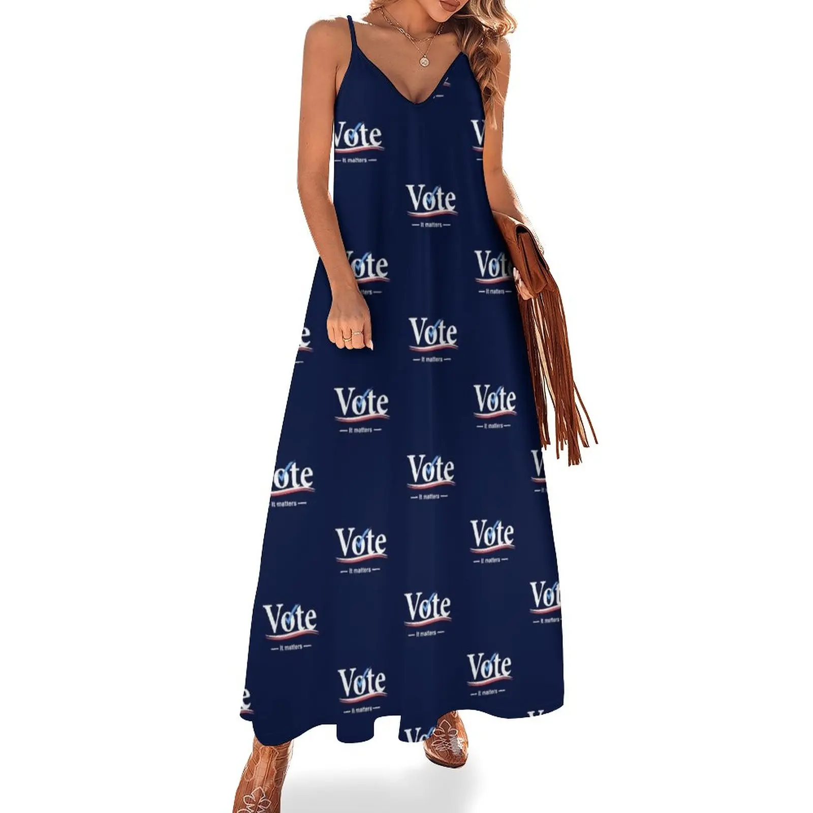 

Vote (It Matters) Sleeveless Dress Summer skirt Women's summer skirt