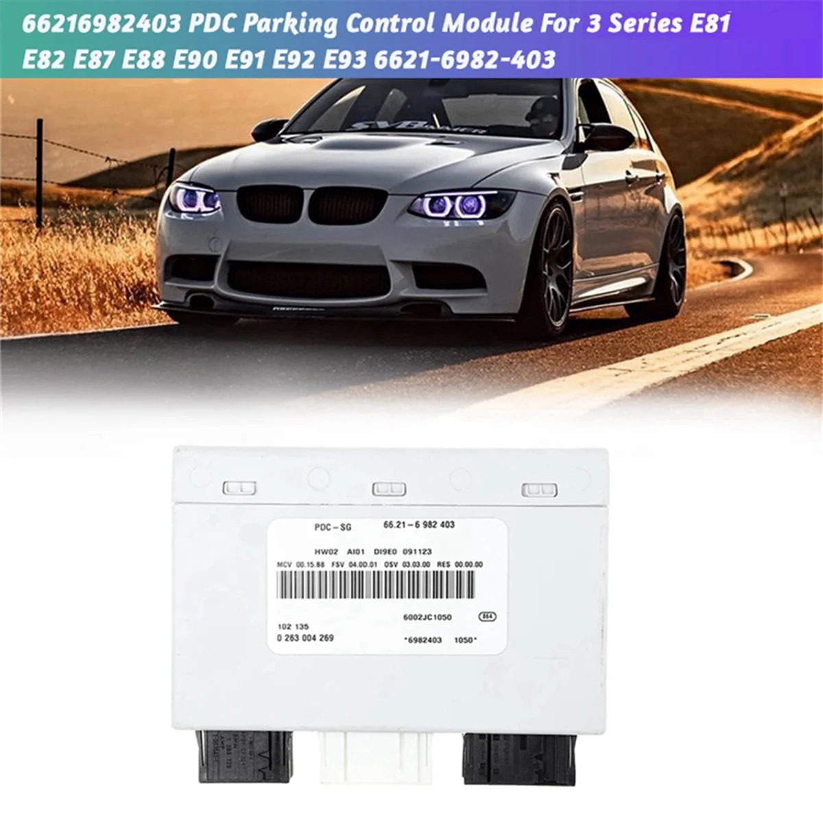 자동차 후방 주차 거리 모듈 PDC 제어 장치, BMW E81 E82 E84 E87 E88 E90 E91 E92 E93 2006-2013 66.21-6 982 403