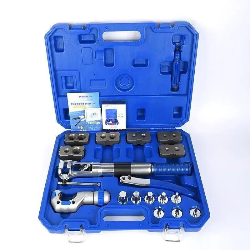 WK-400 Hydraulic Tube Expander Tool Kit 7 Lever Hydraulic Pipe Expander Pipe Fuel Line Flaring Tools HVAC Tools 5-22mm tools