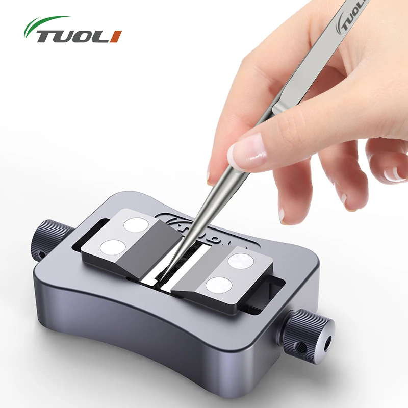 

TUOLI Universal CPU IC Glue Remove Fixture BGA IC1.5-20mm Size Motherboard Soldering Repair Holder Clamp for iPhone Repair Tool