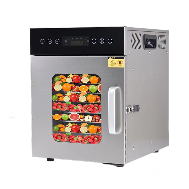 Home and Commercial Use 10 Layers  Electric Food Dehydrator Machine Stainless Steel Shell